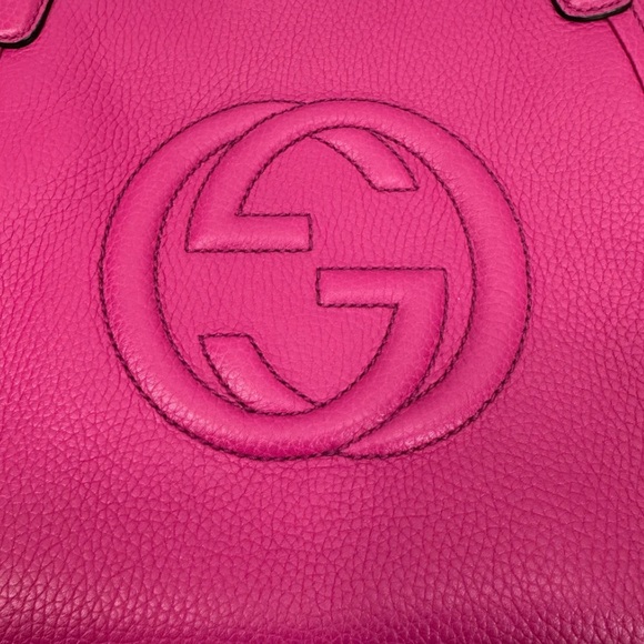 NOT FOR SALE  Soho Patent Leather Pink Satchel - Picture 10 of 12